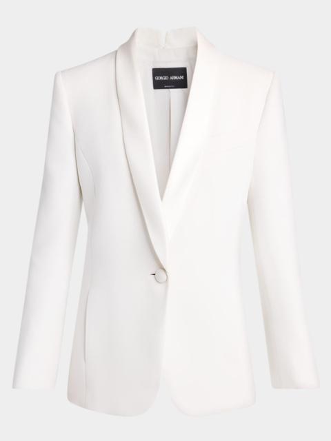 GIORGIO ARMANI Slit-Cuff Single-Breasted Blazer