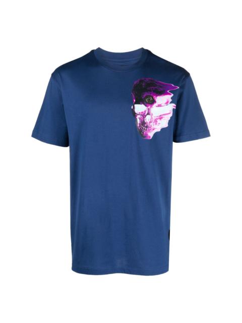 PHILIPP PLEIN SS Skull-print cotton T-shirt