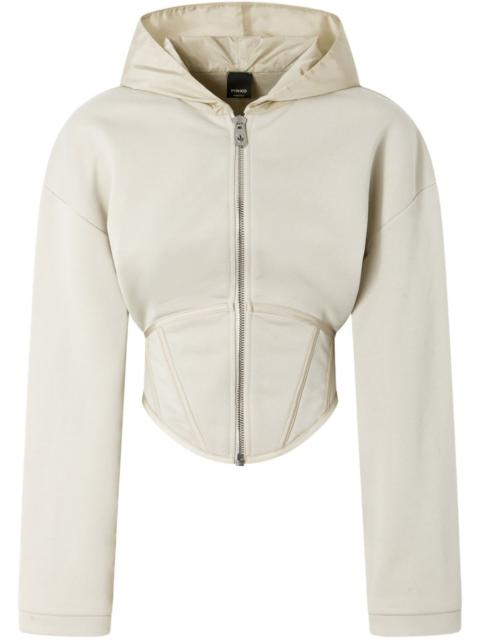PINKO Bustier zip-up hoodie