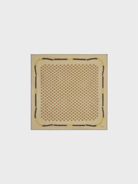 CELINE BANDANA IN HERITAGE SILK TWILL | celine | REVERSIBLE