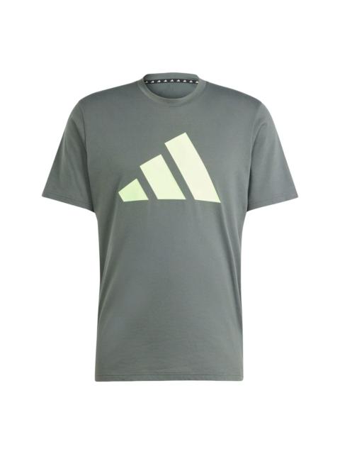 adidas Train Essentials Feelready Logo Training T-shirt Asia Sizing 'Legend Ivy' IT5415