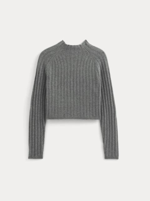 EVERLANE FUNNEL-NECK CROPPED SWEATER IN WOOL CASHMERE