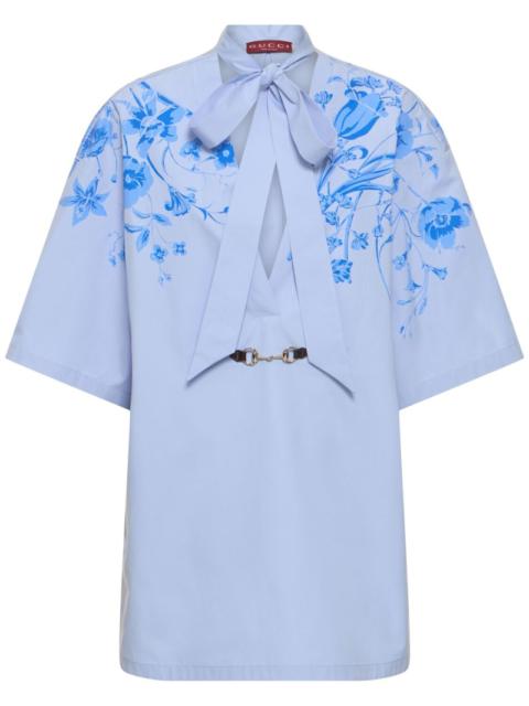 GUCCI Cotton poplin shirt dress
