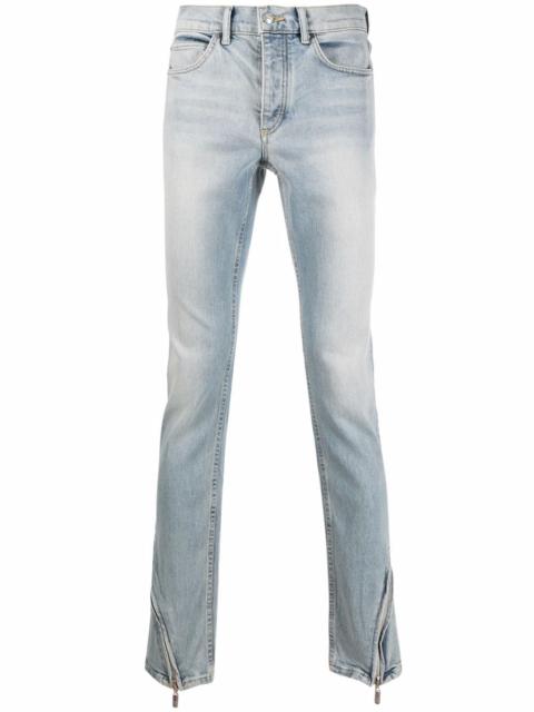 Rhude zip cuff slim-fit jeans