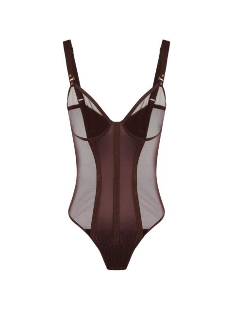 ELISABETTA FRANCHI straps rings bodysuit