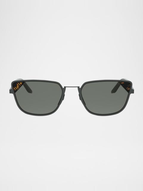 FENDI Signature Square Metal Sunglasses