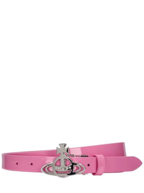 Vivienne Westwood Small Orb leather buckle belt