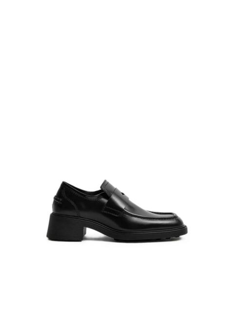 MIISTA Amelia square-toe block-heel loafers