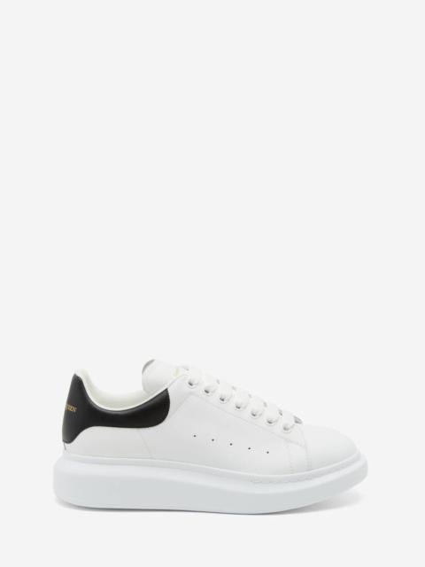 Alexander McQueen Men's Oversized Sneaker in White/black