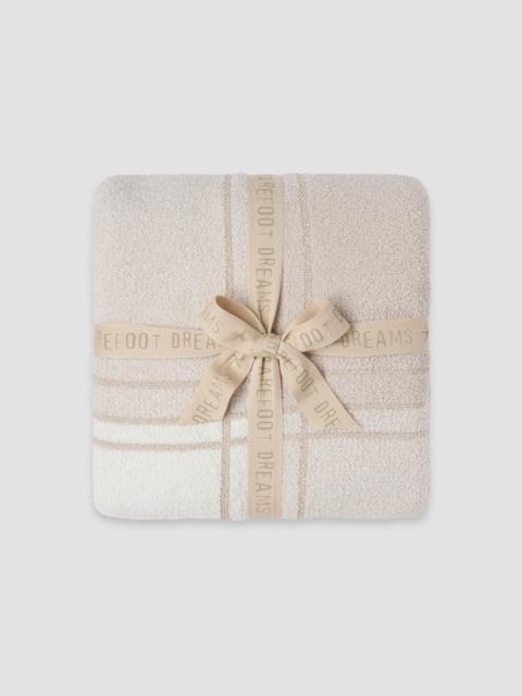 Barefoot Dreams CozyChic Buffalo Plaid Throw Blanket - Stone Multi