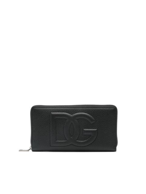 Dolce & Gabbana embossed-logo leather wallet
