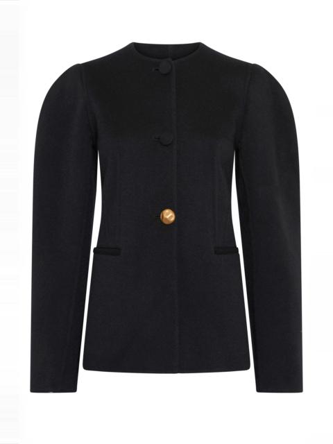 GABRIELA HEARST Daelan Jacket in Black Double-face Recycled Cashmere
