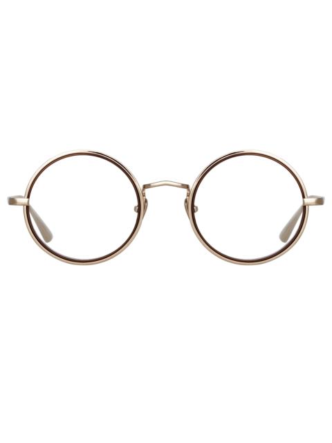 CORTINA OVAL OPTICAL FRAME IN LIGHT GOLD
