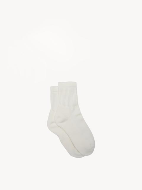 The Row Calf Socks in Cashmere