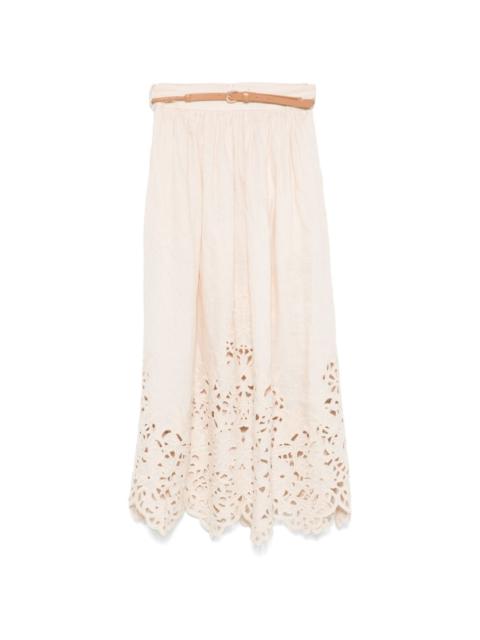 Wylie midi skirt