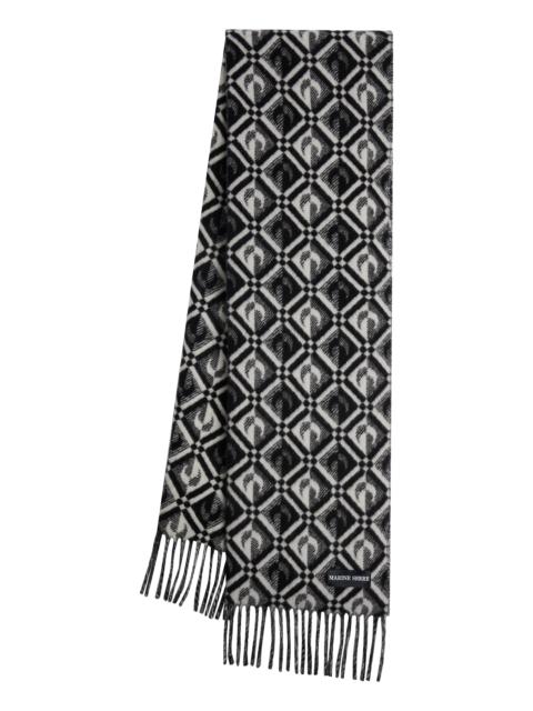 Marine Serre Virgin Wool Scarf