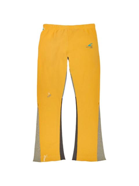 GALLERY DEPT. logo paint splatter flare track pants
