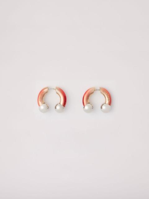 Ambush FIRE BARBELL EARRINGS