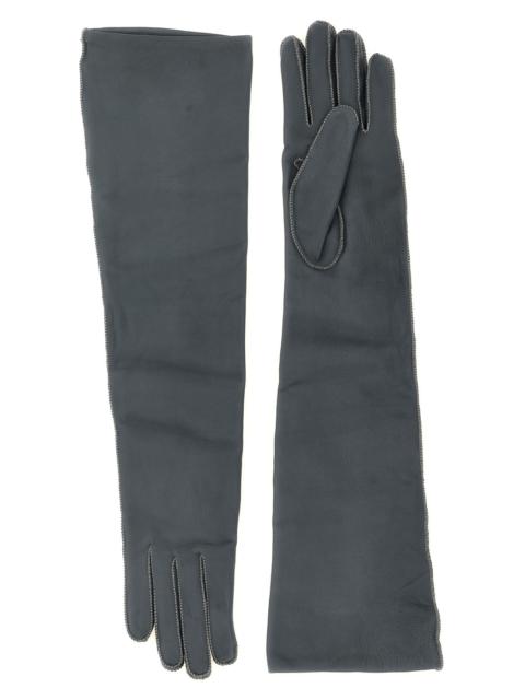 AGNONA Long Leather Gloves