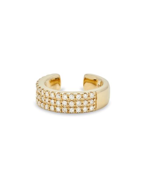 STONE AND STRAND Diamonds On Diamonds Ear Cuff