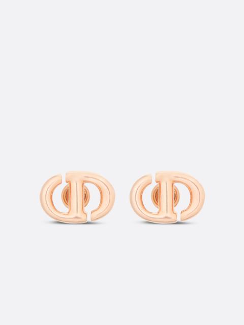 Dior CD Navy Stud Earrings