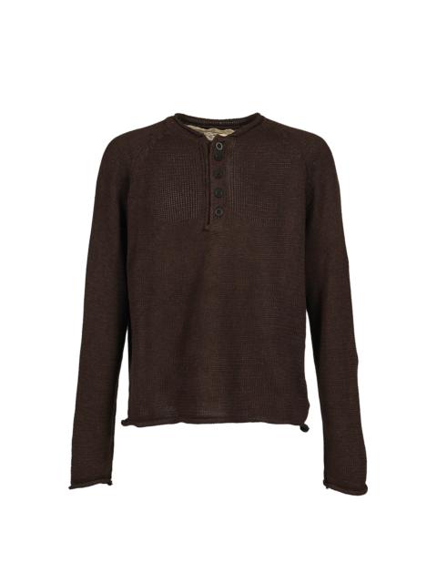 NO/FAITH STUDIOS BUTTON COTTON USED SHIRT BROWN / BRW
