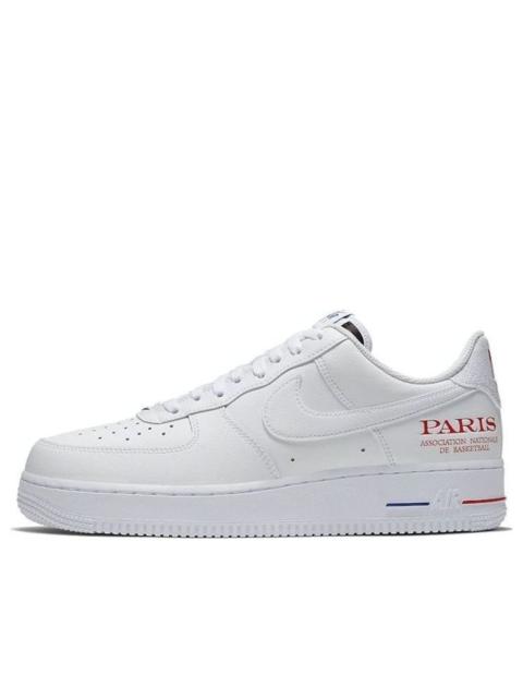 Nike Nike x NBA Air Force 1 Low 'Paris Game 2020' CW2367-100