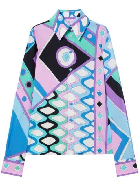 PUCCI Vivara-print satin shirt