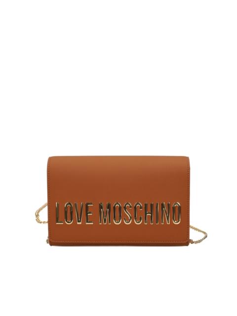 Moschino logo-lettering satchel bag