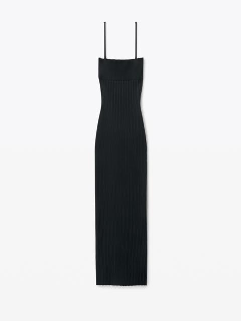 Logo Maxi Dress in Techno Rib Knit