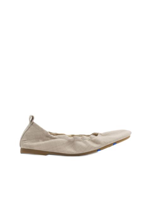 Burberry checked ballet flats