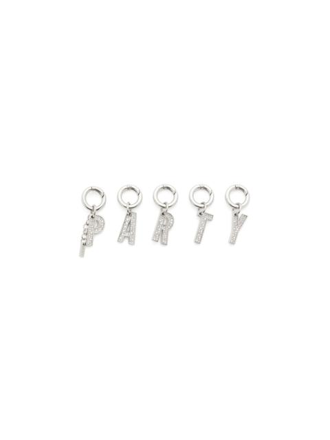 Diesel METAL PARTY CHARMS WITH RHINESTONES