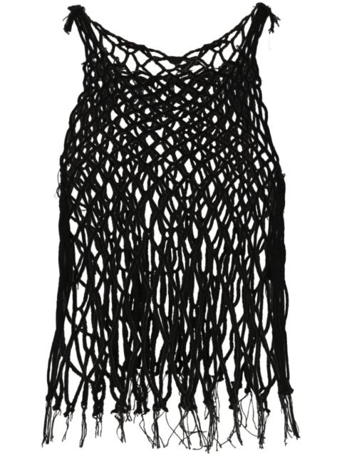 MM6 Maison Margiela mesh sleeveless tank top