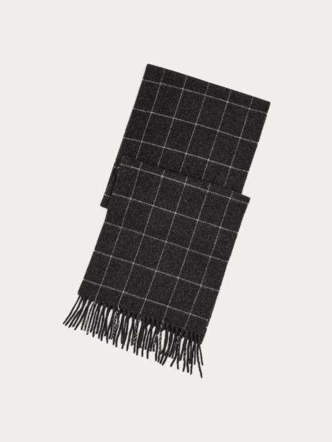 Polo Ralph Lauren Windowpane Cashmere-Wool Scarf