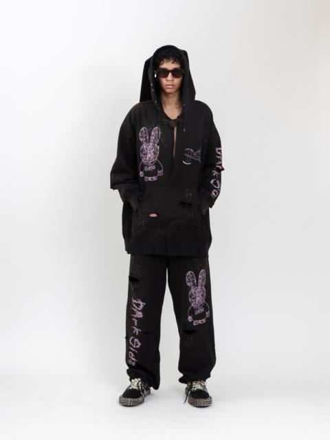 KIDILL Black Destroyed Sweat Pants