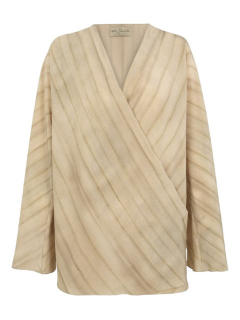 cortana Fedra wrap blouse