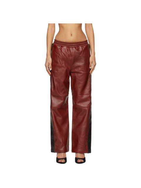 doublet Red Basketball Leather Pants