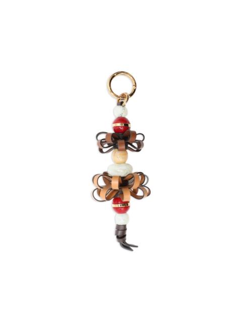 Etro beaded ribbon charm bag