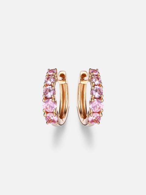 ANITA KO 18kt rose gold huggie earrings with sapphires