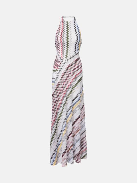 Missoni Zigzag knitted maxi dress