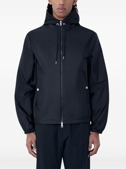 zip-up hooded jacket