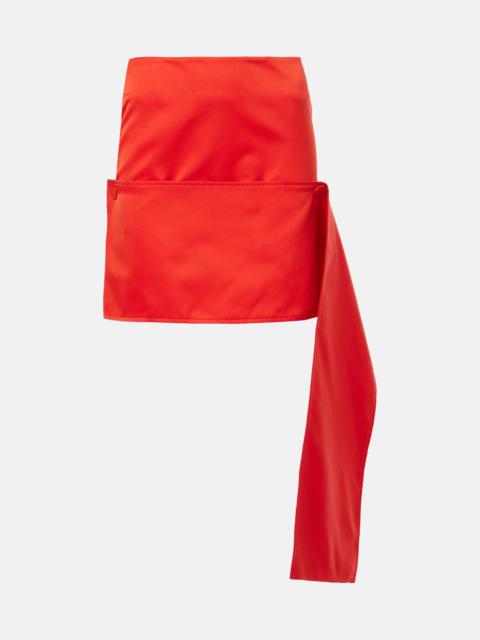 Plan C Satin miniskirt
