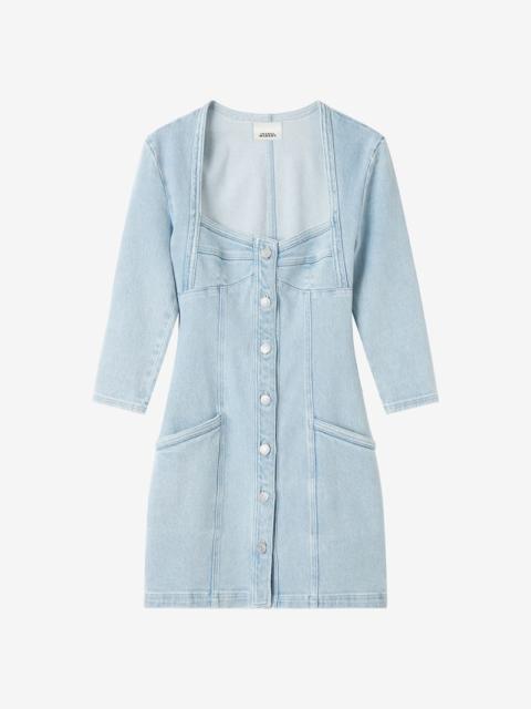 Isabel Marant VONA STRETCHED DENIM DRESS