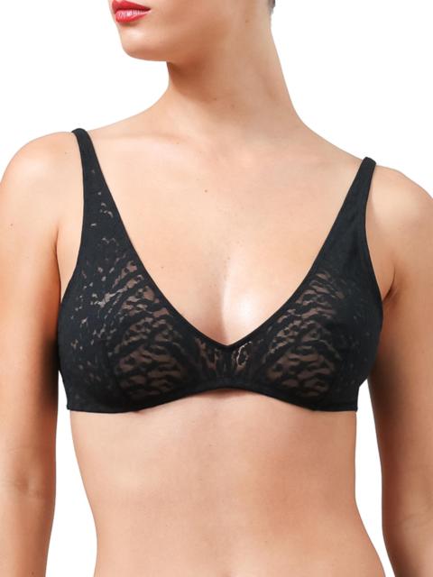 Wolford Women's Animalier Lace Bralette - Black