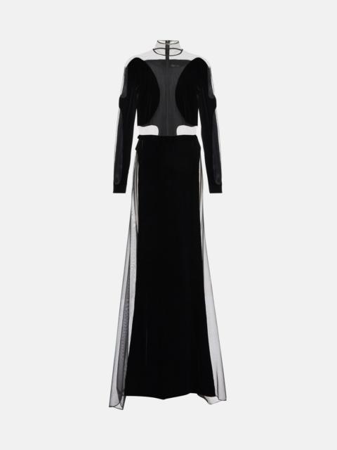 TOM FORD Velvet panel gown