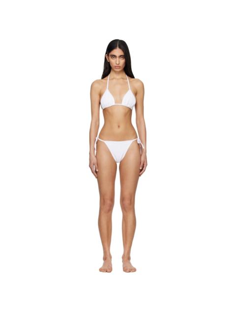 Hunza G White Gina Swarovski Bikini