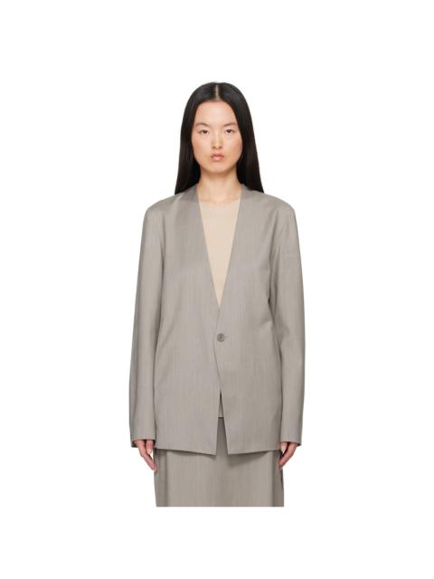 GABRIELA COLL GARMENTS Gray No.63 Summer Wool Folded Blazer