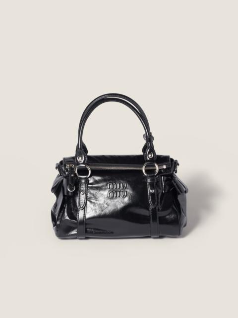 Miu Miu Shiny leather top-handle bag