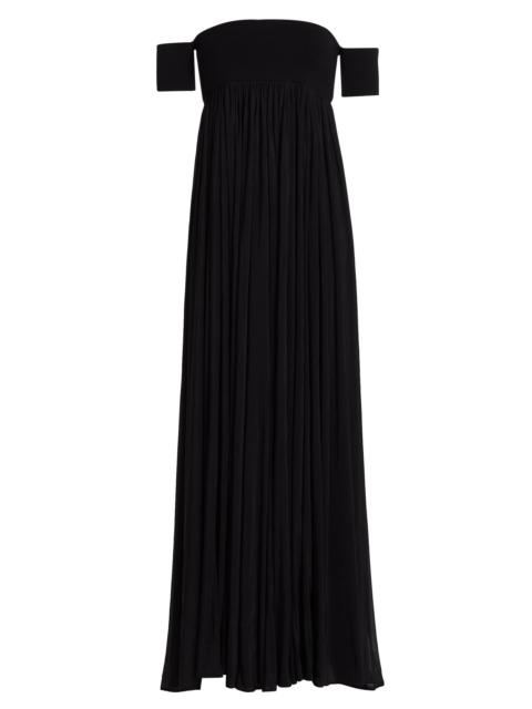 RONNY KOBO Women's Miles Mixed-Media A-Line Maxi Dress - Black