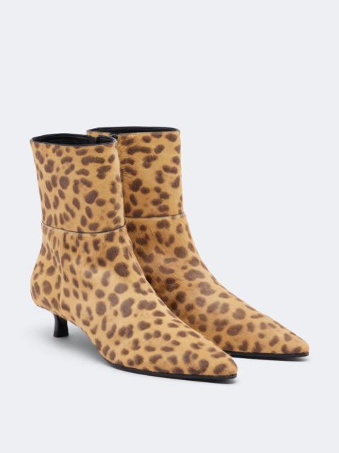 JIMMY CHOO Lory leopard-print calf hair ankle boots